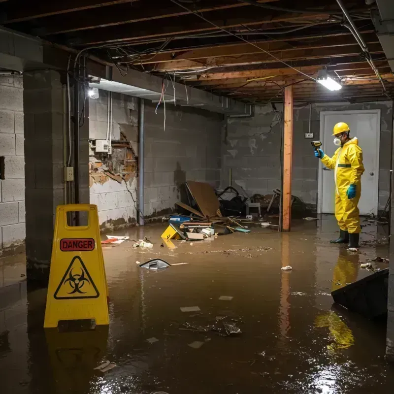 Flooded Basement Electrical Hazard in Limestone, IL Property